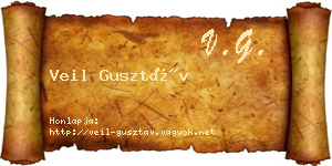 Veil Gusztáv névjegykártya
